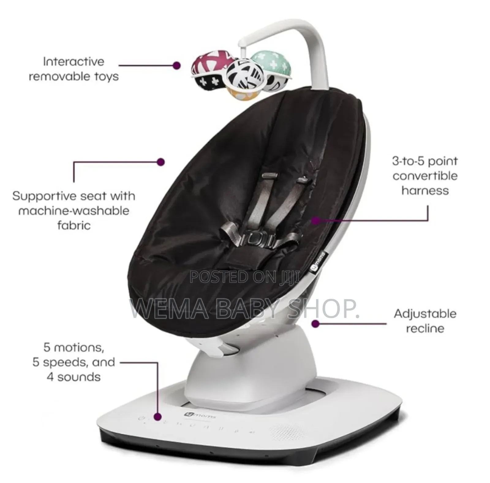 4moms Mamaroo Multi-Motion Baby Swing
