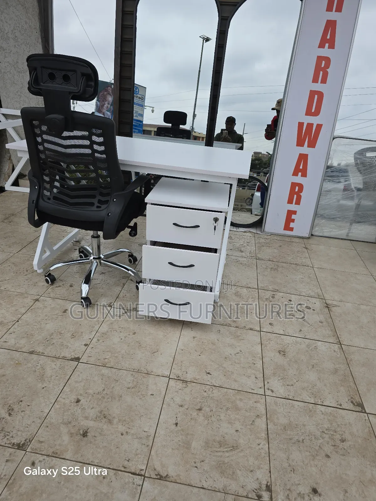 Office Desk And Chair.