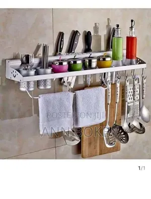 *Wall Mounted Aluminium Kitchen Rack Organizer At