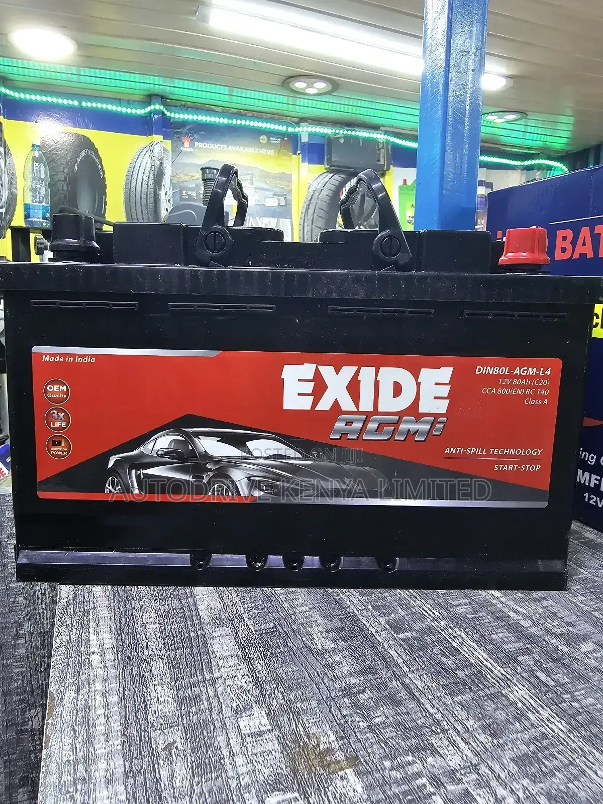 Din80 Exide Agm Start-Stop Battery