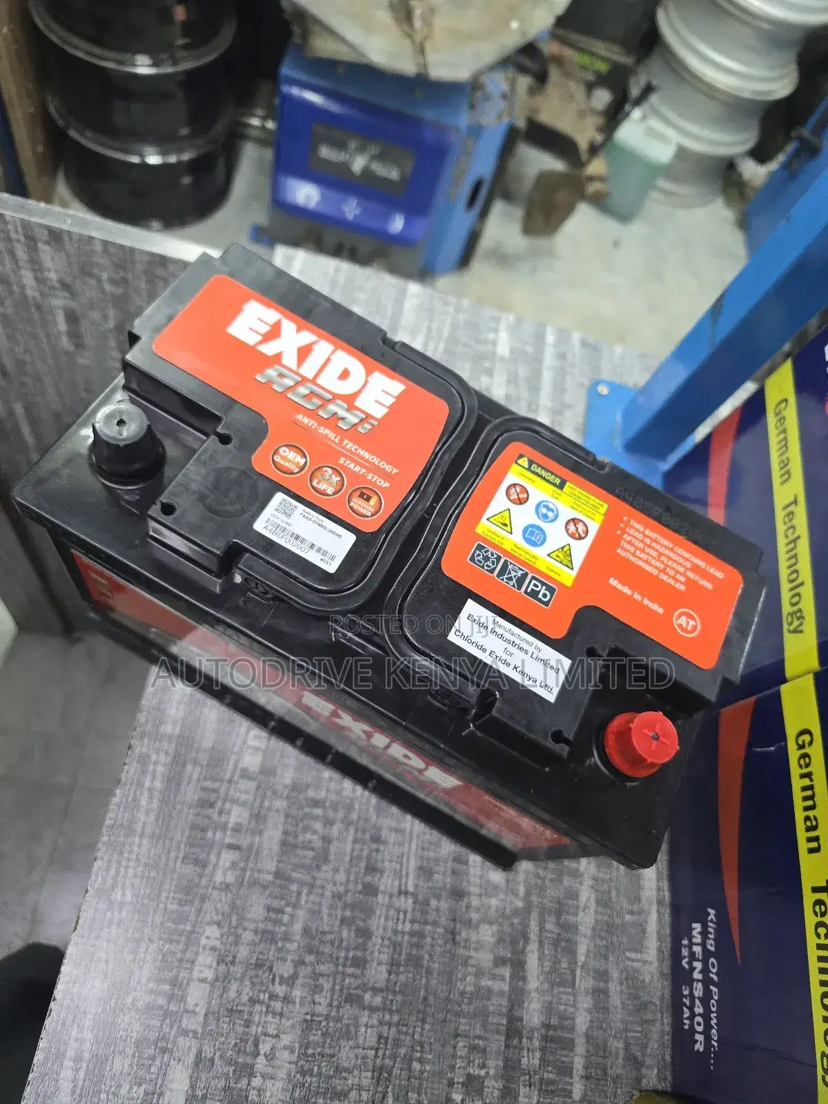Din80 Exide Agm Start-Stop Battery