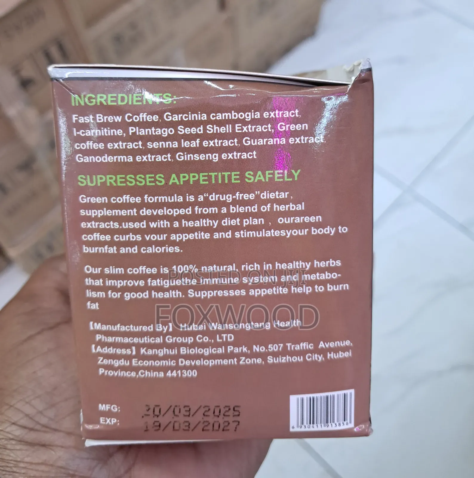 Natural Herbal Burn + Control Slim Diet Coffee Weight Loss