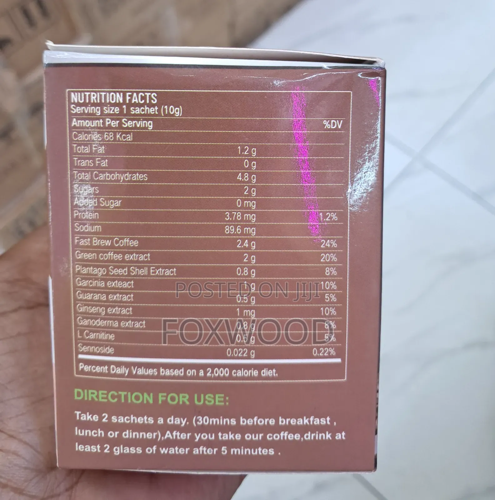 Natural Herbal Burn + Control Slim Diet Coffee Weight Loss