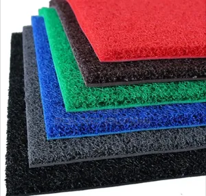 Heavy Black Red Coil Mat – Elegant Contrast