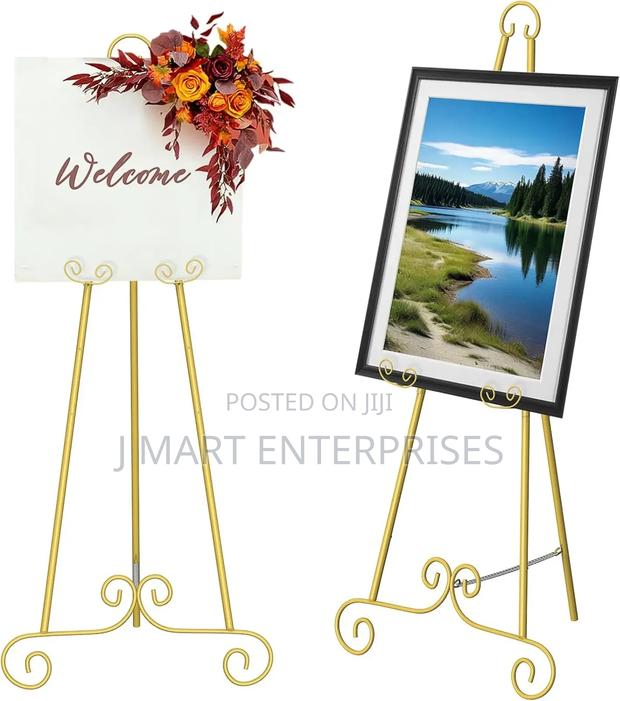Gold Easel Stand for Sign - thumbnail 2