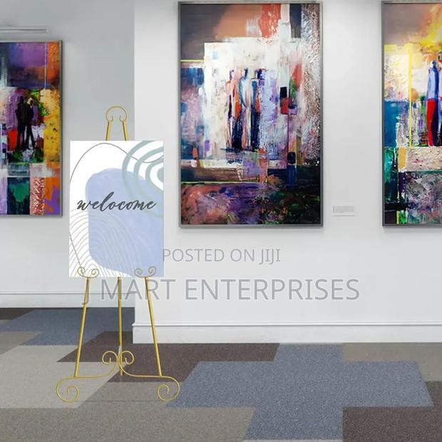 Gold Easel Stand for Sign - main view