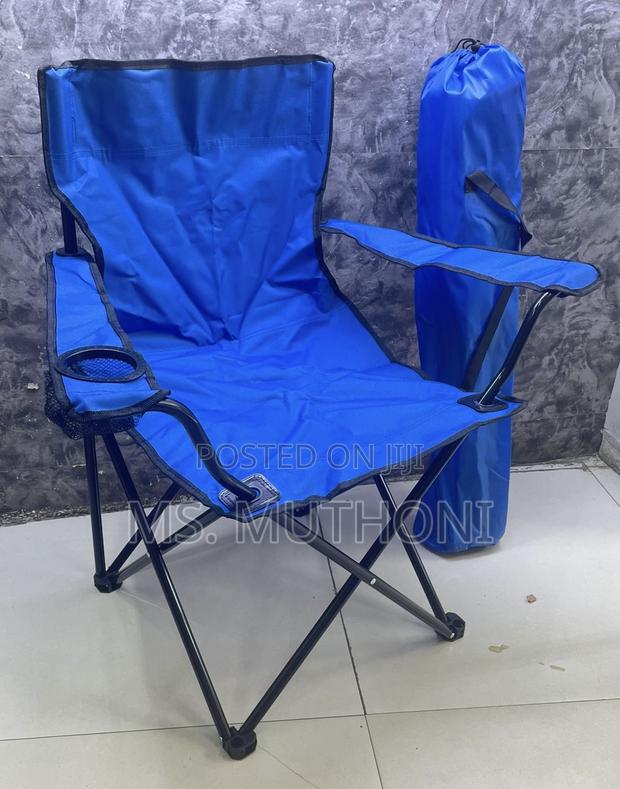 Blue Camping Chairs With Arm Rest - main view