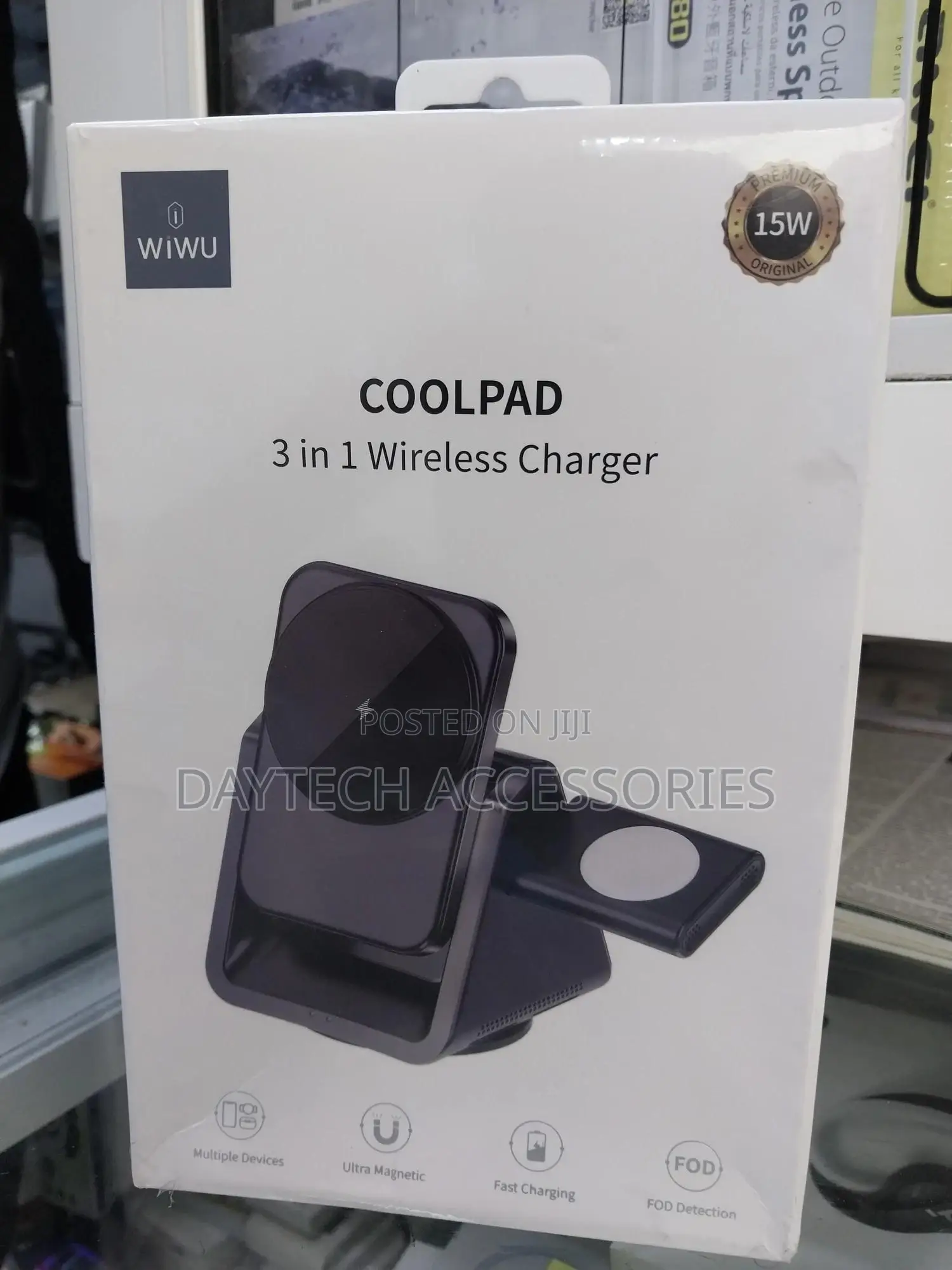 Wiwu Coolpad 15w 3-in-1 Wireless Charger