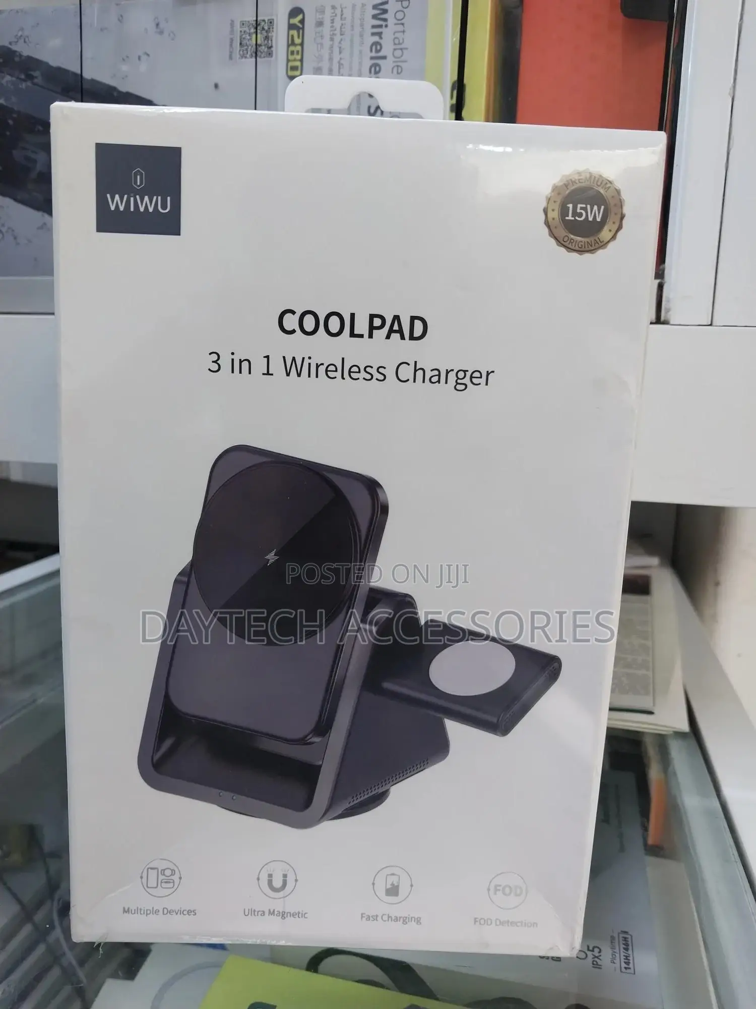 Wiwu Coolpad 15w 3-in-1 Wireless Charger