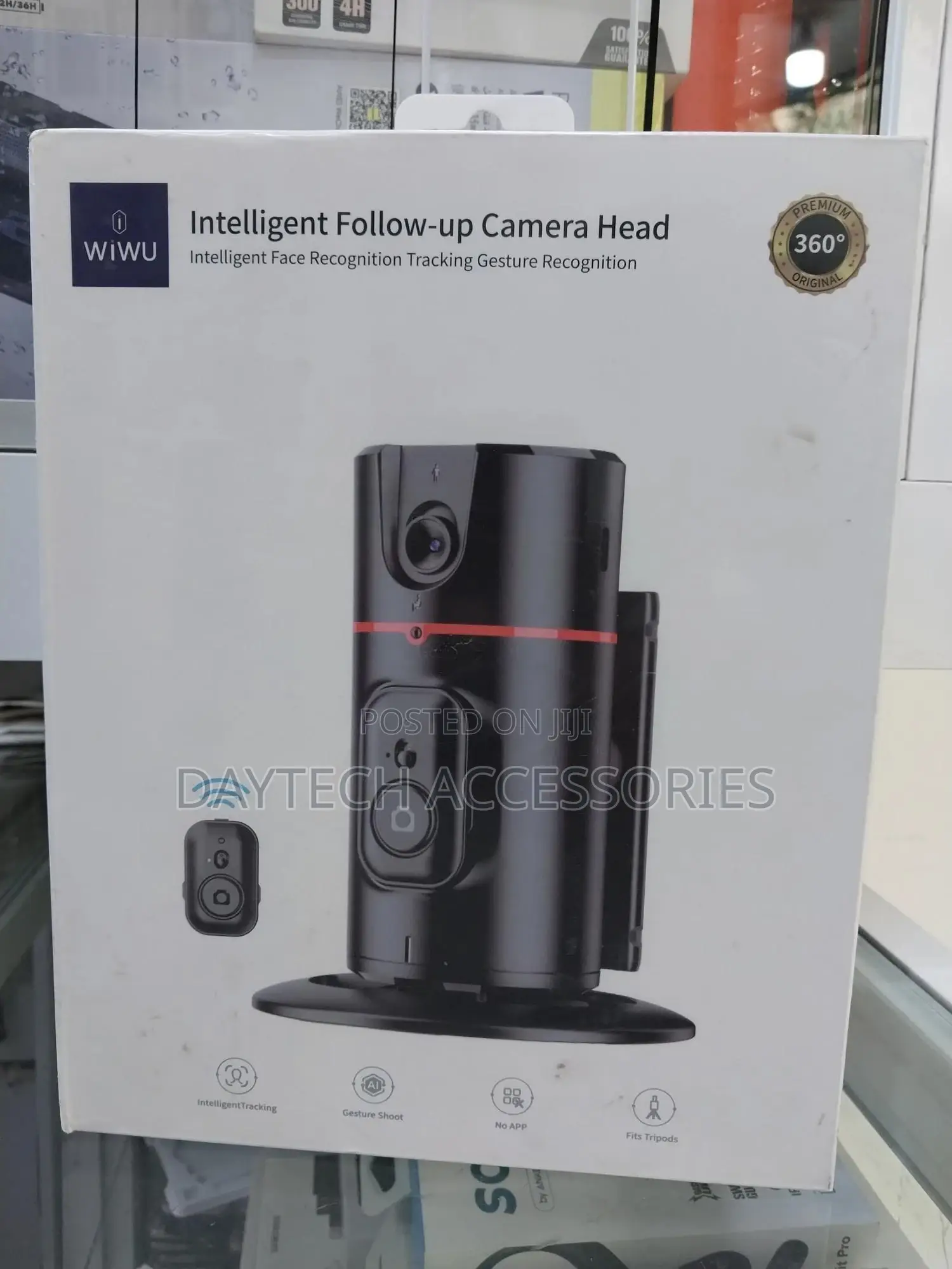 Wiwu Intelligent Followup Camera Head Phone Stabilizer Black