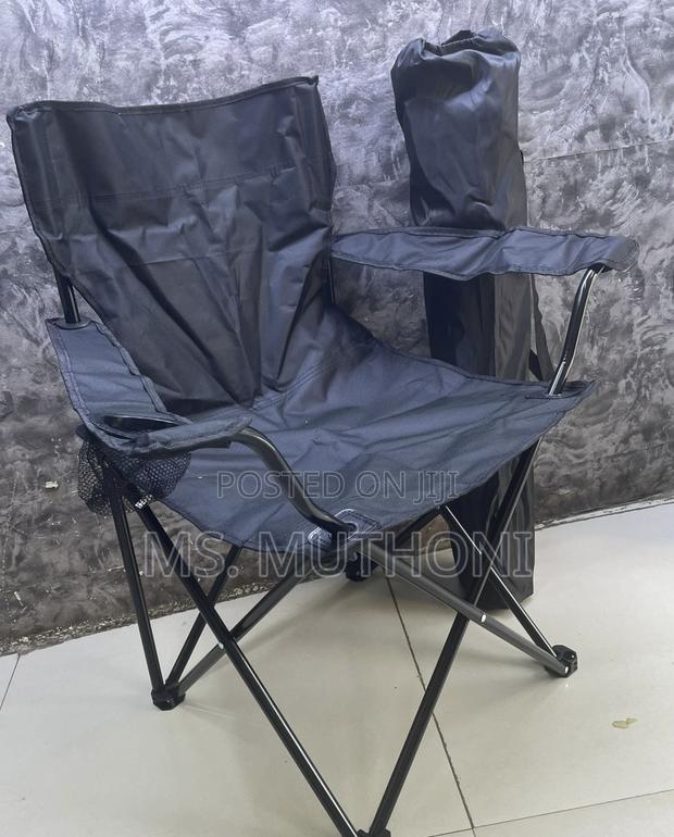 Black Outdoor/ Camping Foldable Seat - main view