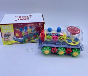 Battery Powered Rotating Gear Train With Lights Music - thumbnail 2