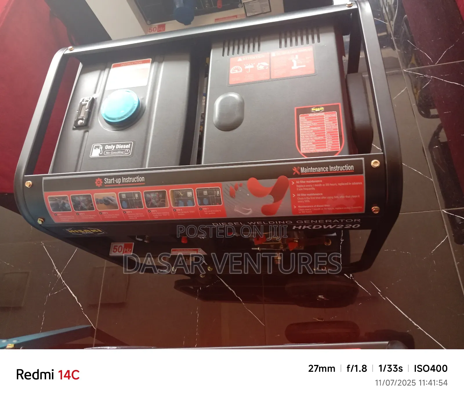 Welding Generator 8kva 220amps