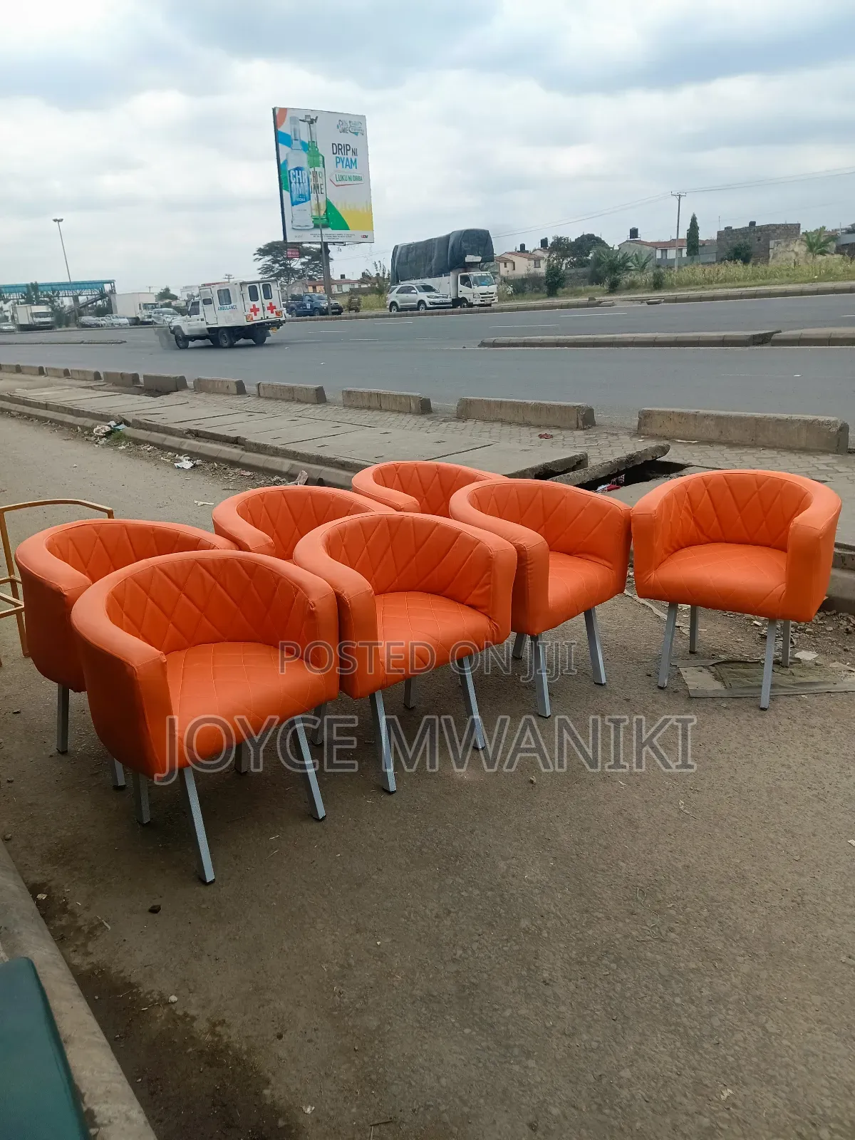 Manicure Styling Seats or Vip Hotel Seats, Orange 