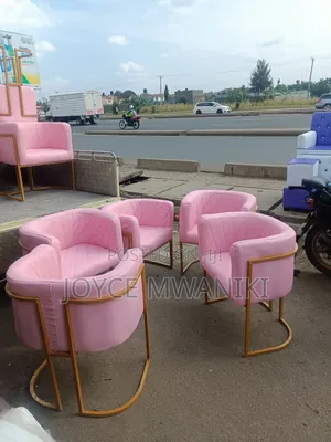 Baby Pink Leather Manicure Seats, 