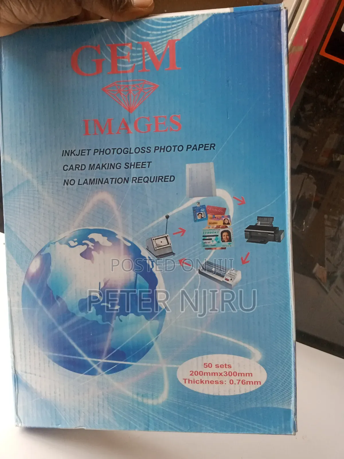 50 Set Gem Laminates for Printing Best Id Cards Av