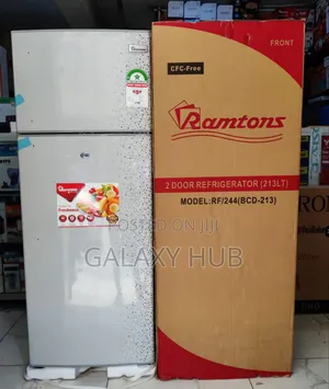 Double Door Fridge 213litres Rf244 Ramtons