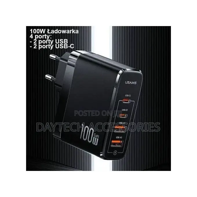 Usams Us-Cc166 T51 100w 4-Port Gan Fast Charger