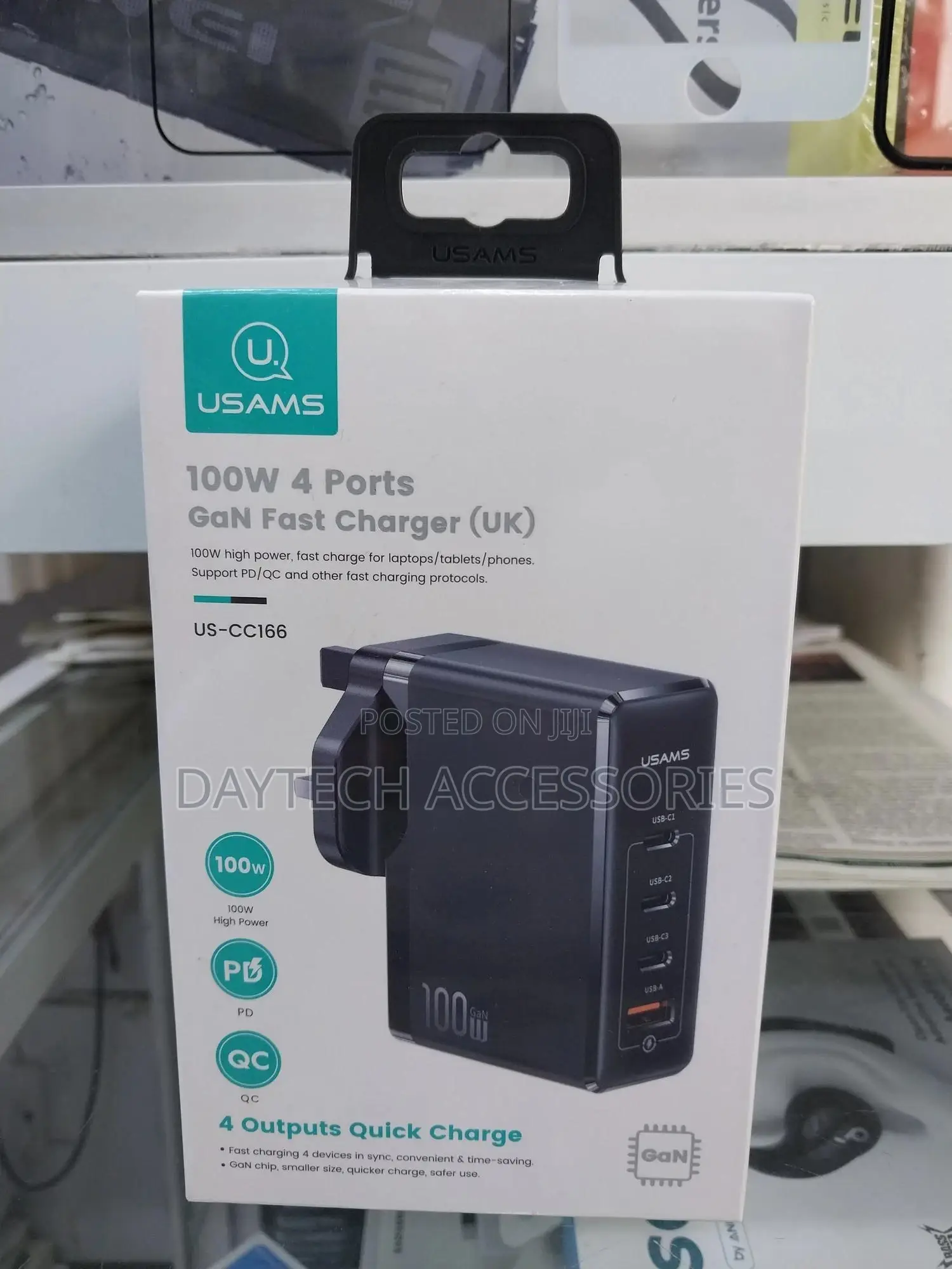 Usams Us-Cc166 T51 100w 4-Port Gan Fast Charger