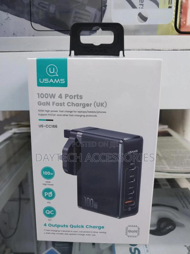 Usams Us-Cc166 T51 100w 4-Port Gan Fast Charger