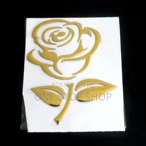 Car Body 2pcs 3d Body Stickers in Gold or Silver
