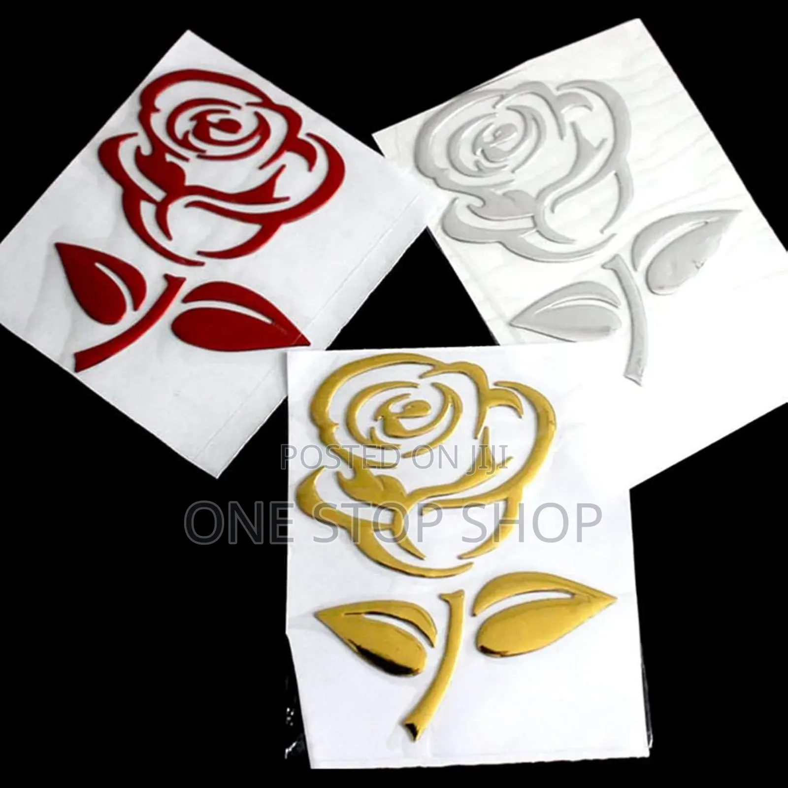 Car Body 2pcs 3d Body Stickers in Gold or Silver