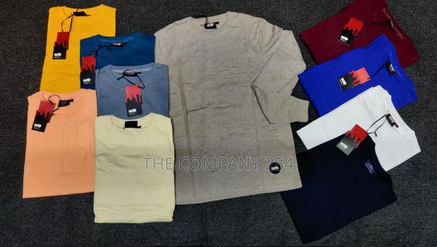 Quality Cotton Round Neck Plain Branding Long-Sleeved Tshirt - thumbnail 9
