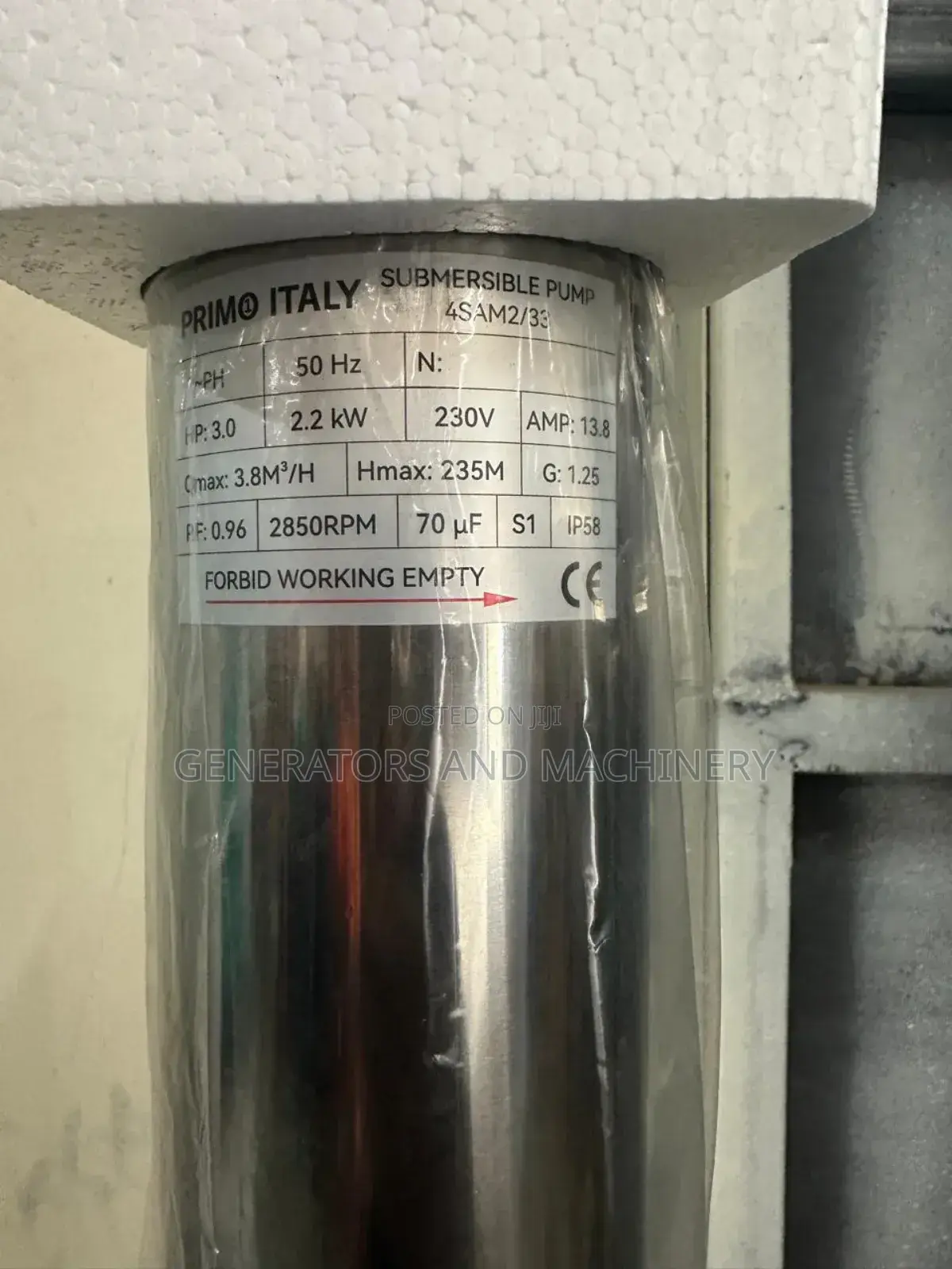 Primo 3hp Submersible Pump