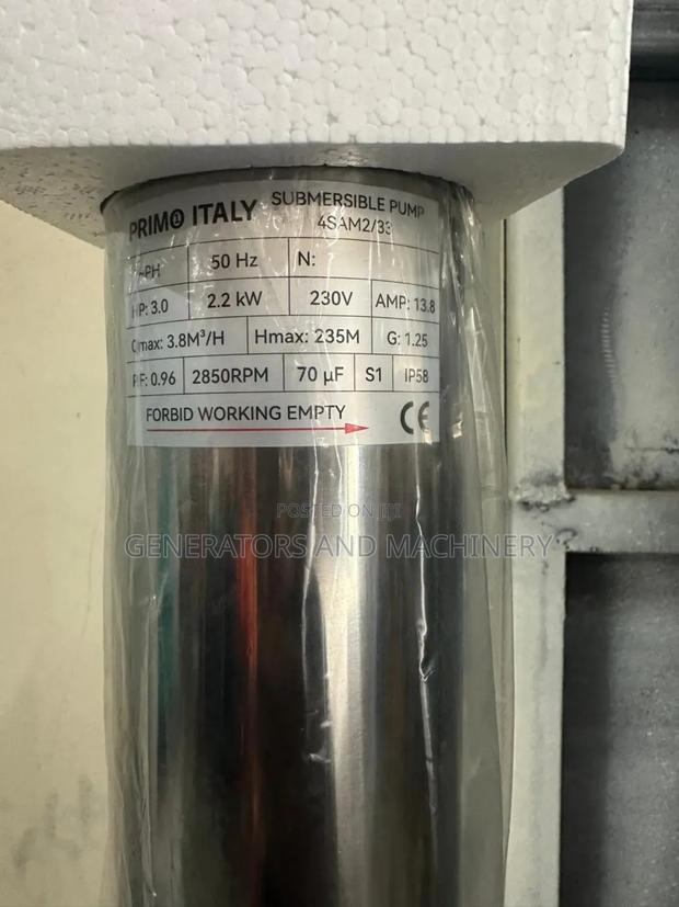 Primo 3hp Submersible Pump - main view