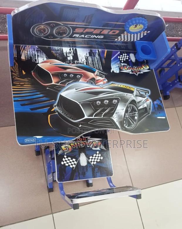 Table Desk!!Blue Executive Racing Car Adjustable Kids Study