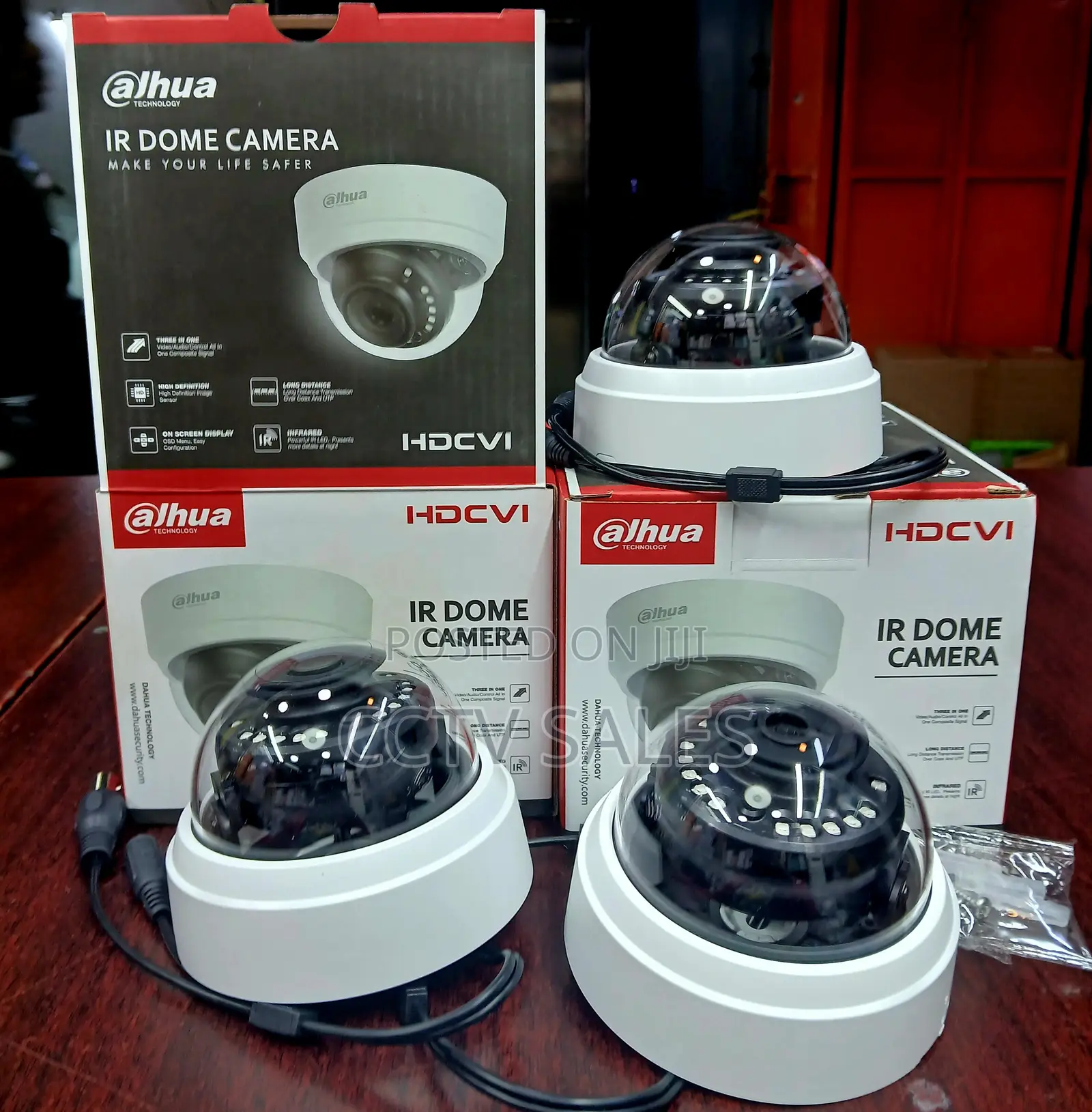 Hdcvi Dh-Hac-D1a21p 20m Ir Dome Camera With Glass