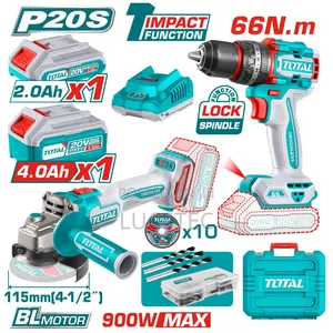 Total Cordless 2 Pcs Brushless Combo Kit