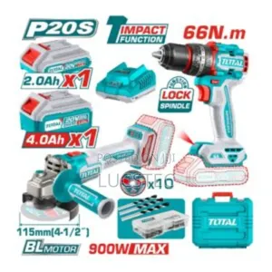 Total Cordless 2 Pcs Brushless Combo Kit