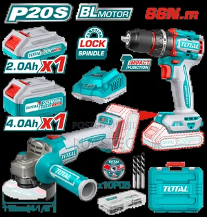 Total Cordless 2 Pcs Brushless Combo Kit