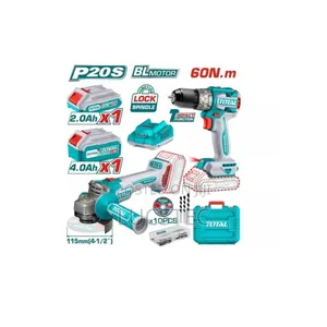 Total Cordless 2 Pcs Brushless Combo Kit