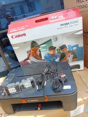Canon Ts3340 All-in-One Colour Printer – Print, Copy, Scan