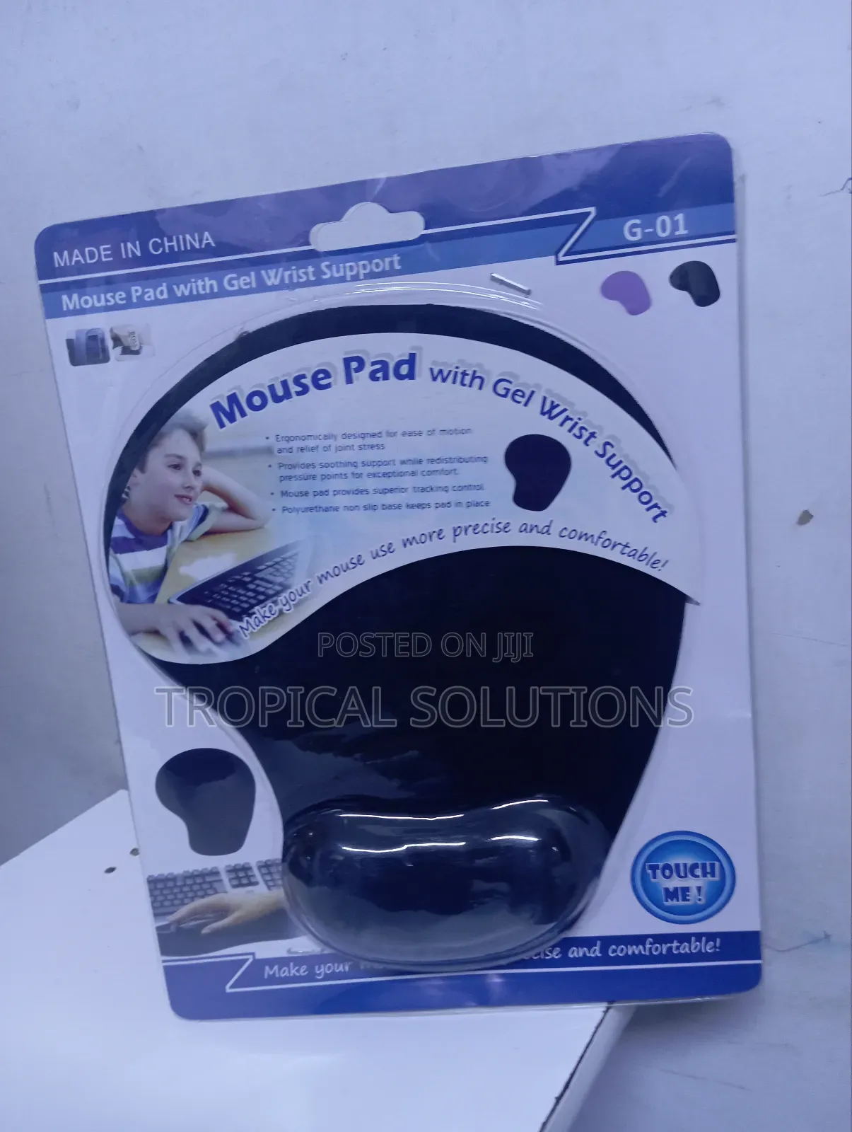 Mouse Pad With Gel Wrist Support Mouse Pad
