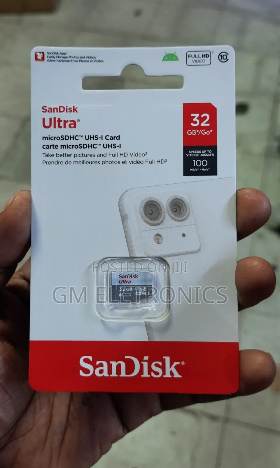 New 32gb Microsd Ultra Card A1,C10 - 100 Mb/S Read Speed.