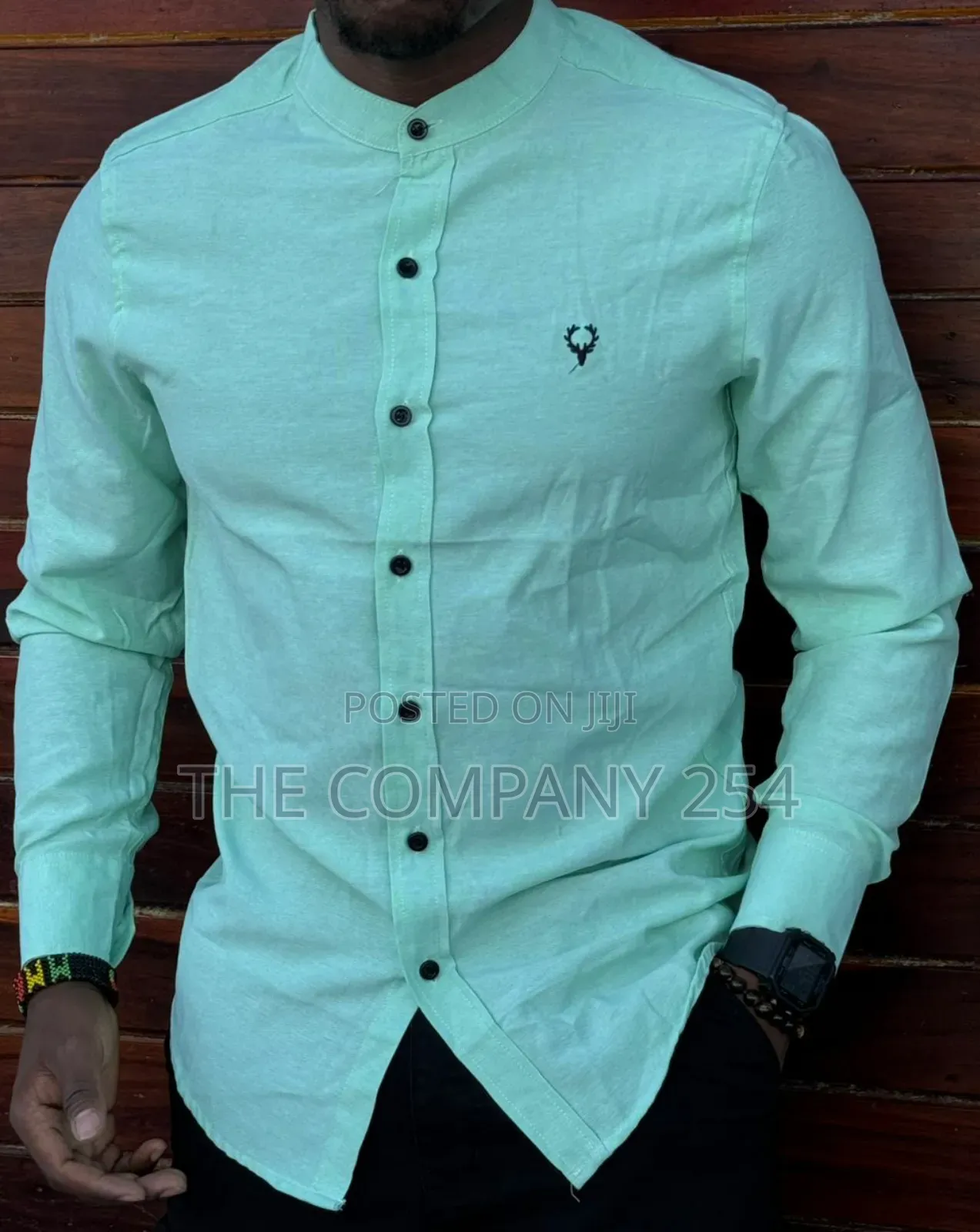 Quality Collar Polo Long-Sleeved Plain Casual Men Shirts