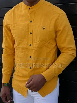 Quality Collar Polo Long-Sleeved Plain Casual Men Shirts