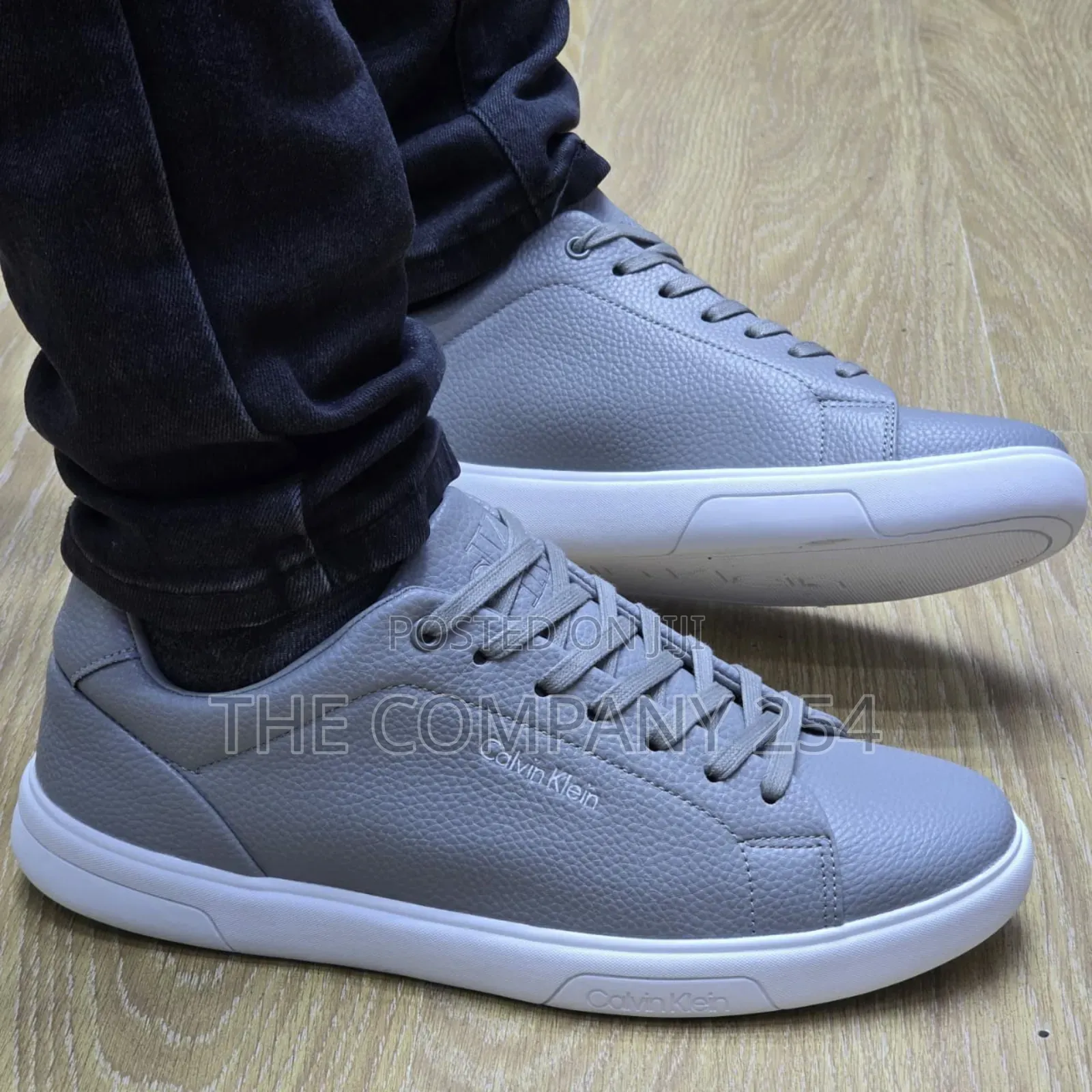 Men Leather Casual Original Calvin Klein Rubber Sole Shoes