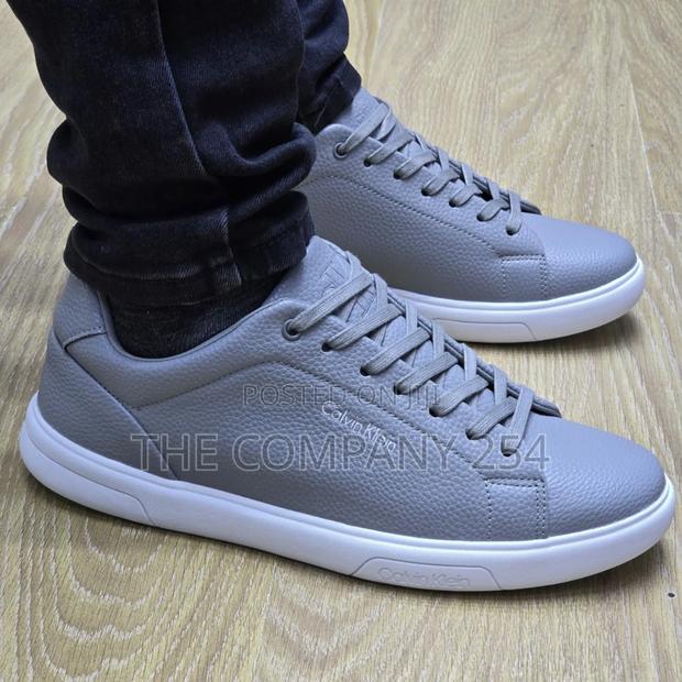 Men Leather Casual Original Calvin Klein Rubber Sole Shoes - thumbnail 7
