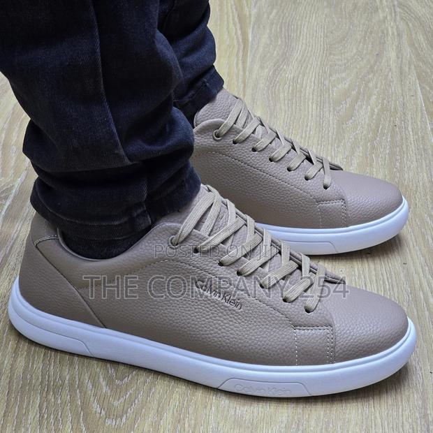 Men Leather Casual Original Calvin Klein Rubber Sole Shoes - thumbnail 13
