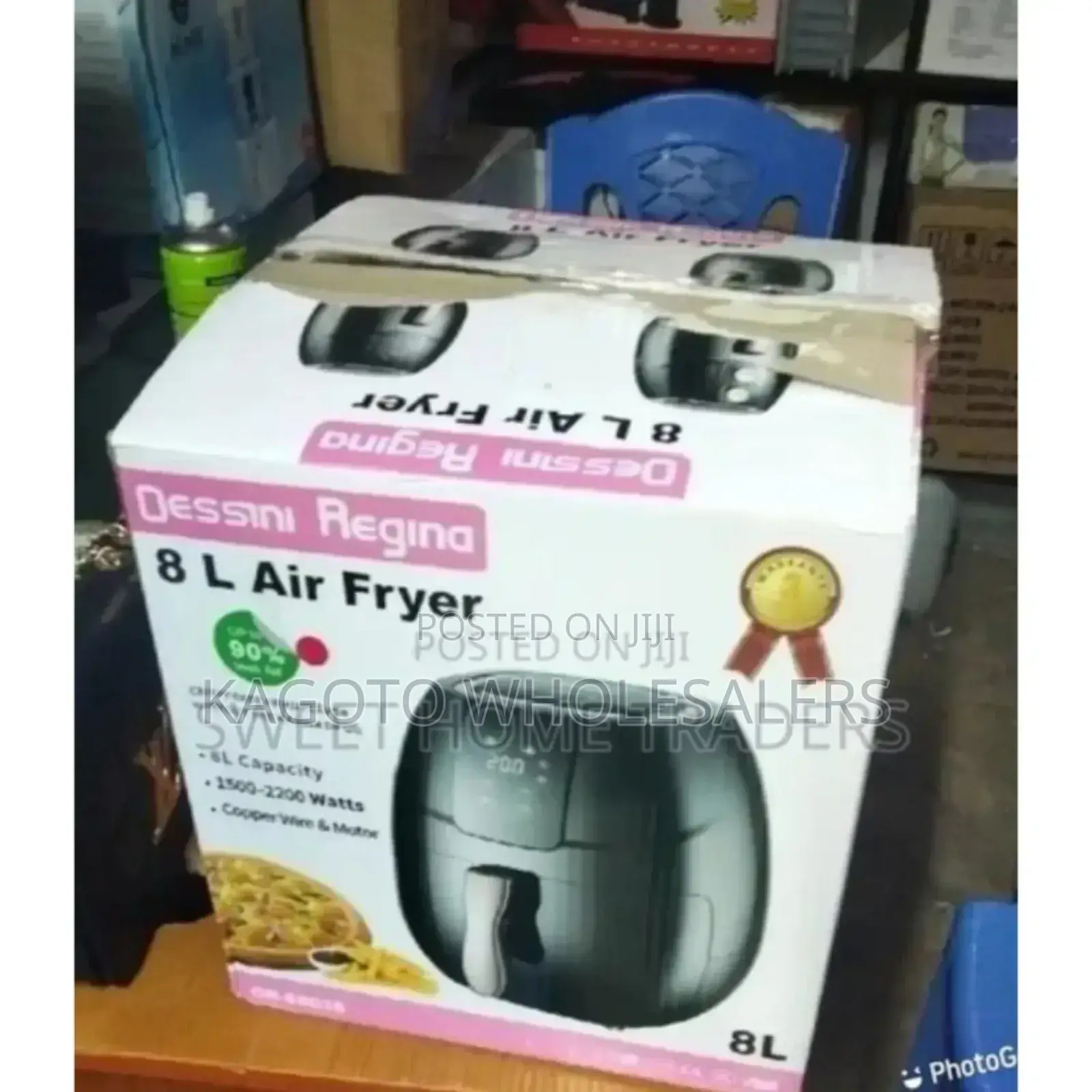 Black Dessini Air Frier 8litres