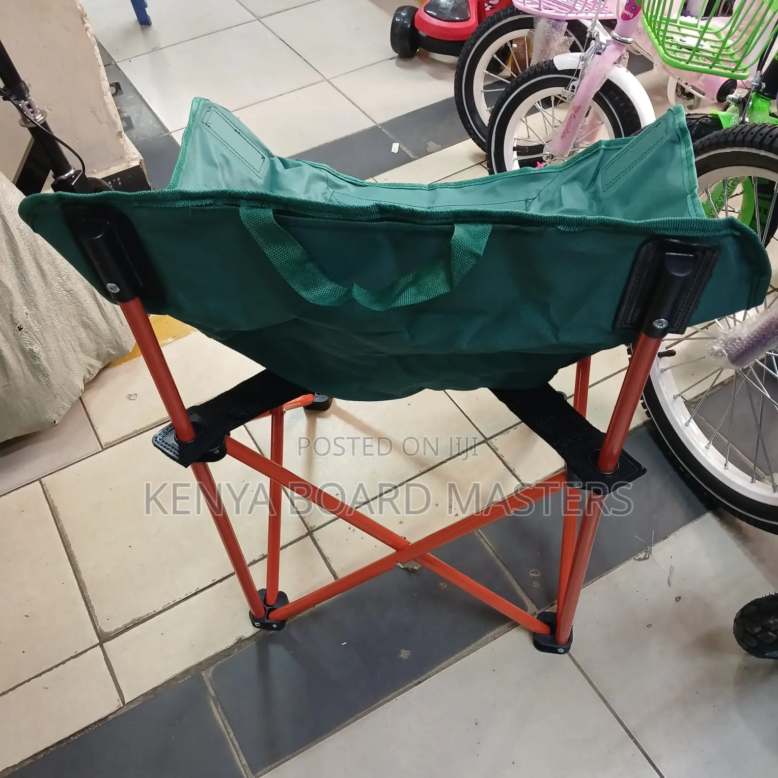 Camping Seats With Orange Legs