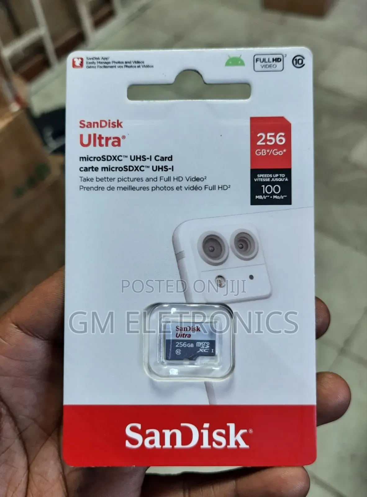 New 256gb Microsd Ultra Card A1,C10 -100mb/S Read Speed.