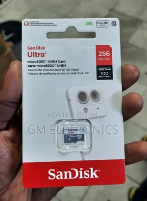 New 256gb Microsd Ultra Card A1,C10 -100mb/S Read Speed.