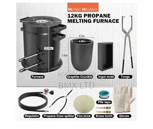 Complete Melting Kit – Furnace + Crucible + Tongs (