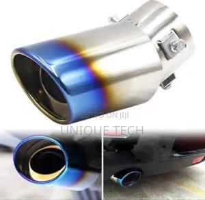 Rainbow Finish Chrome Exhaust Tip – Single Pipe Design