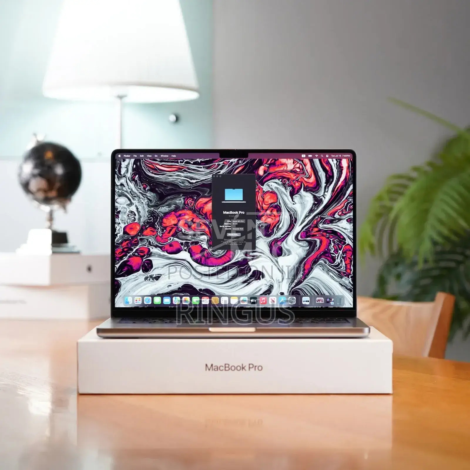 New Laptop Apple MacBook Pro 2021 M1 16GB Apple M1 Pro SSD 1T